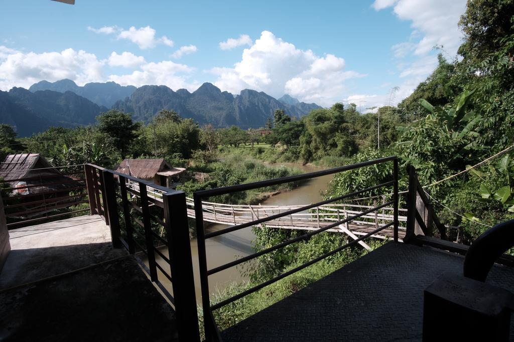 Отель Champa Lao Bungalows Ванг-Виенг Экстерьер фото
